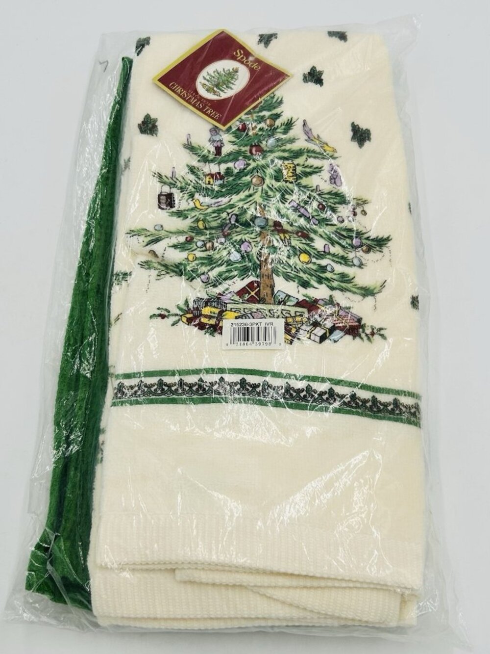 Spode Christmas Tree Kitchen Dish Towel Cloth Holiday New Set of 3 NEW